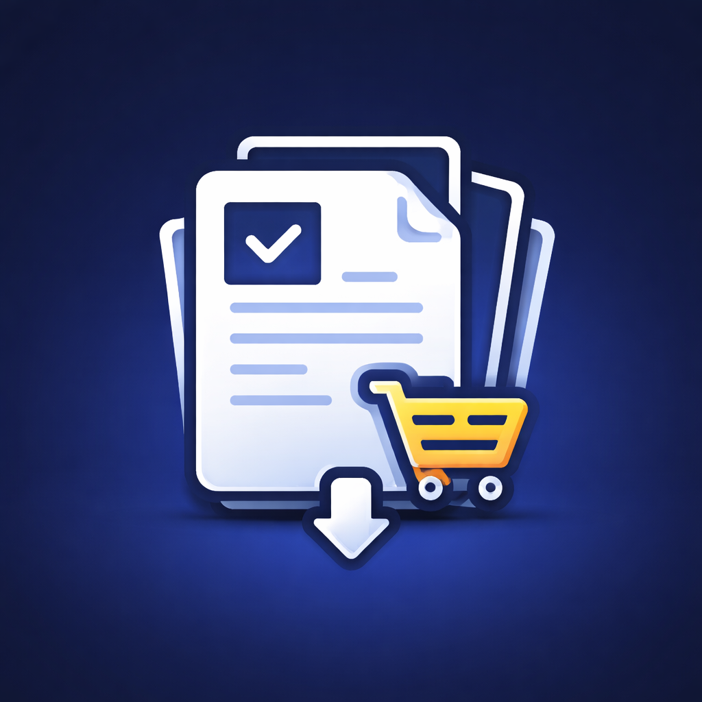 doküman marketi ikon